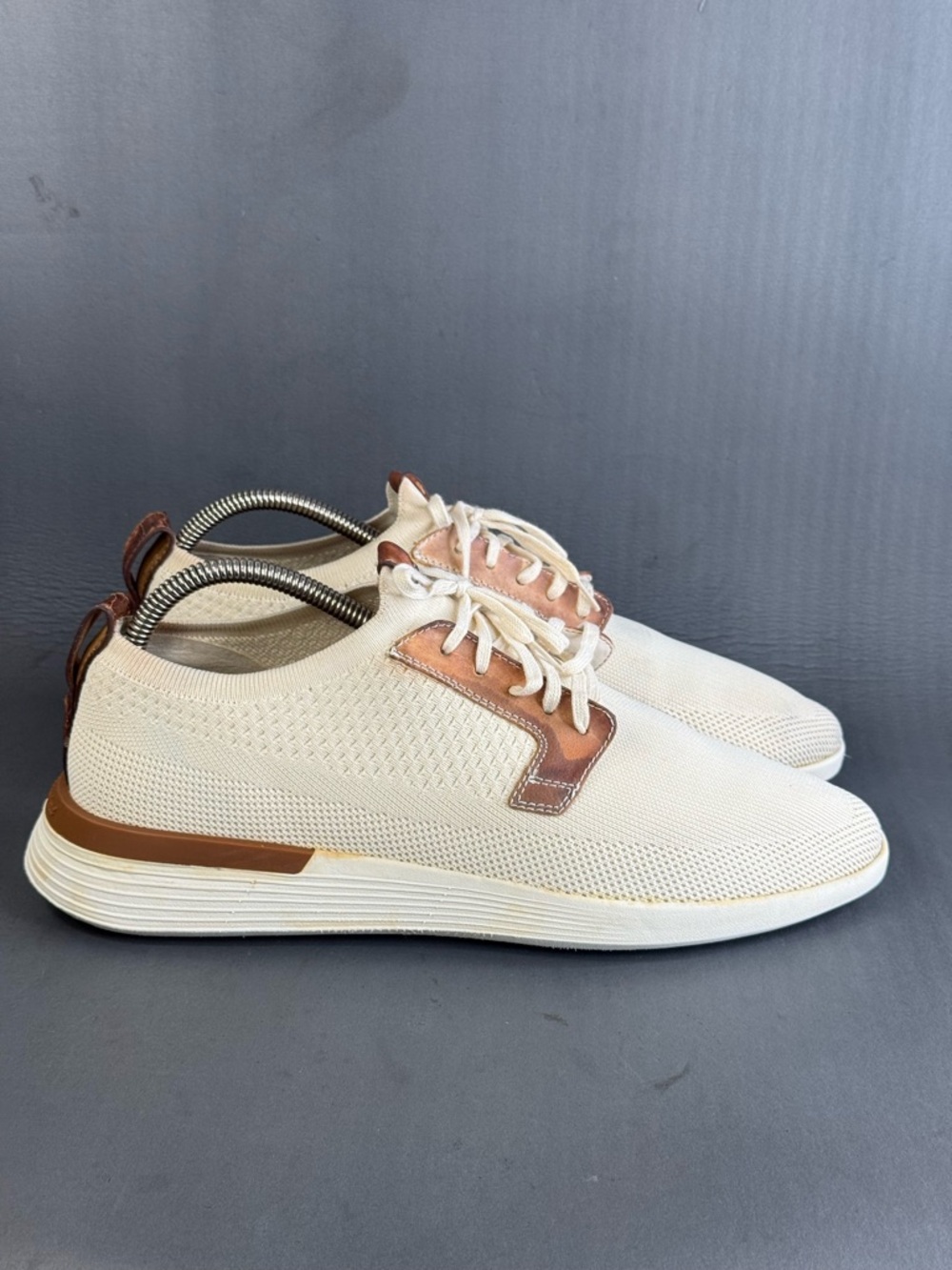 Wolf & Shepherd SwiftKnit Derby sneakers shoe cream knit men’s size 10